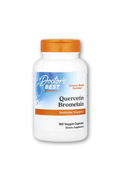 Doctor's Best دكتورز بيست‏ كيرسيتين بروميلين 180 كبسولةً نباتيةً