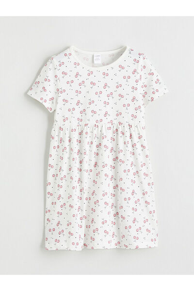 LC Waikiki Peak New Season Crew Neck Floral Girls' Dress