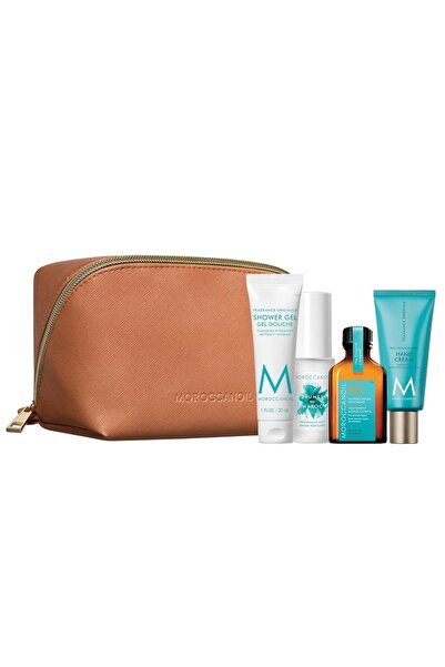 Moroccanoil Travel Set – Shower Gel 30ml, Mist 30ml, Oil 25ml & Hand Cream 40ml