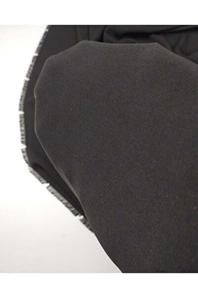 Kumaş Parça Black Color Crepe Fabric 145X320Cm