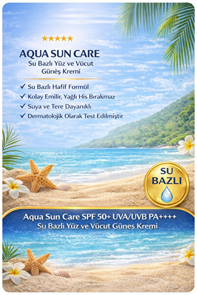 BEGISUN Aqua Sun Care Spf50+ Uva Uvb Pa++++ Water Based Sunscreen 50 ml Light...