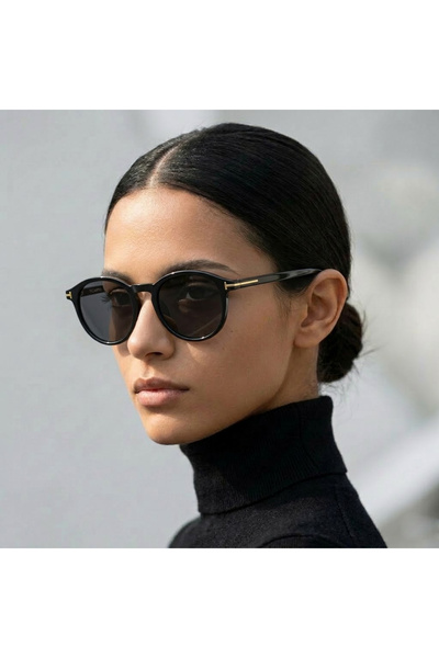 Ticarto Unisex Oval Model Black Color Sunglasses Tctgt002001G0320