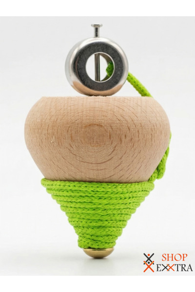 shopExxtra كرة خشبية نوستالجية احترافية مع محامل - خيط نيون