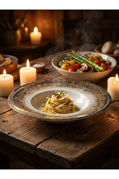 QURA Valore Pasta Plate - Deep Plate 29 cm 460 Cc - Spaghetti Plate - Single ...