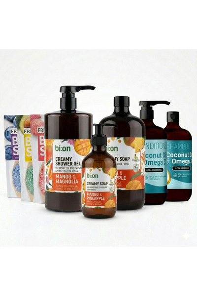 BIO Naturell Συσκευασία 5 τεμαχίων Bio Naturel + 3 Άλατα Μπάνιου