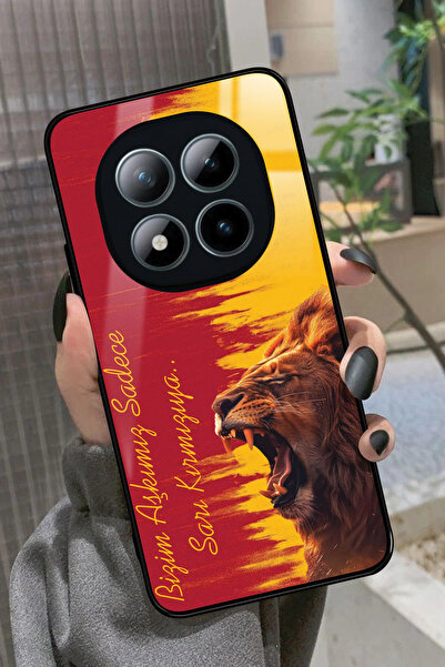 Snacase XlOAMİ Note 15 Pro 4G Uyumlu Aslan Tasarımlı Glossy Premium Kılıf