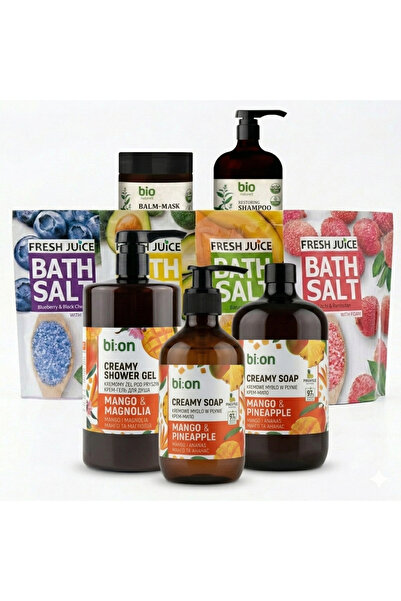 BIO Naturell Συσκευασία 5 τεμαχίων Bio Naturel + 4 αλάτια μπάνιου