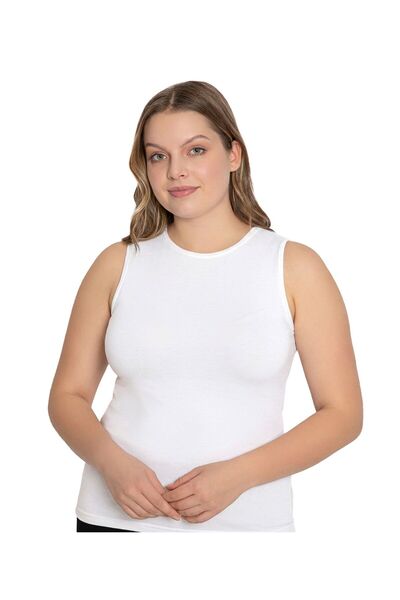 by İGP Бамбукова майка без рукавів з круглим вирізом великих розмірів - м'яка...