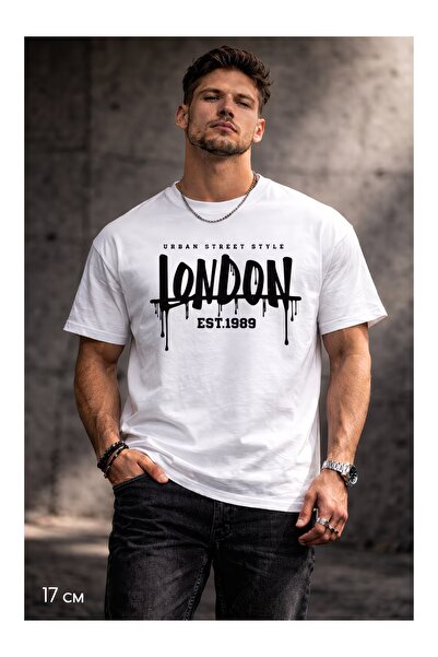 LOTS MODA Prevelika majica od češljanog pamuka 100% pamuk – unisex letnja lež...