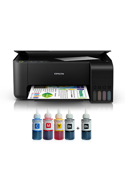 EPSON SERGİ ÜRÜNÜDÜR !!! Tanklı L3250 Photoink Mürekkepli Yazıcı 4 Renk Bitme...