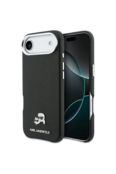 Karl Lagerfeld Husă pentru iPhone 17 Air, Carcasă rigidă din piele K&C Head P...