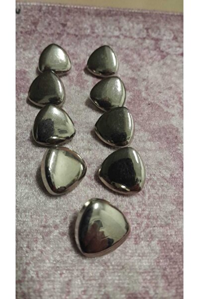 ILCARE Silver Plated Metal Button 26 Size 16 mm 8 Pieces