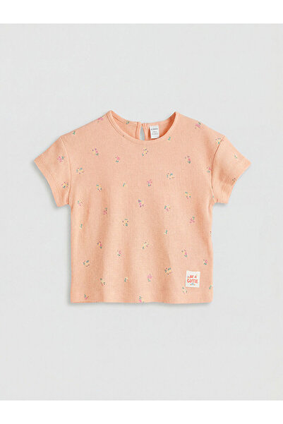 LC Waikiki Tricou pentru fetiță LCW Kids Crew Deck Floral
