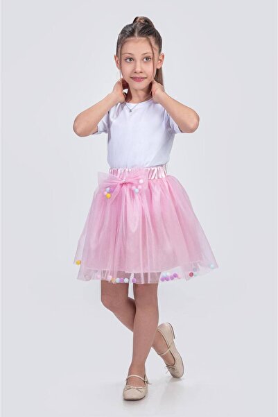 Leni Kids Ponponlu Tütü Etek
