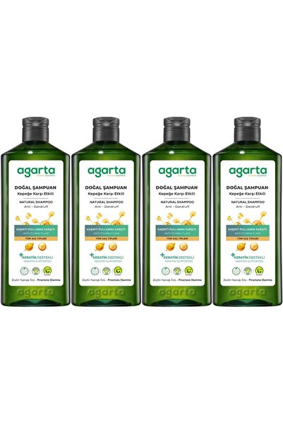 Agarta Natural Shampoo 400 ml Effective Against Dandruff - Anti-Flaking (Set ...