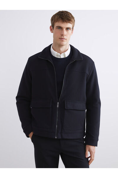 LC Waikiki Peak New Season Standard Fit Mock Neck Men's Cashmere Coat