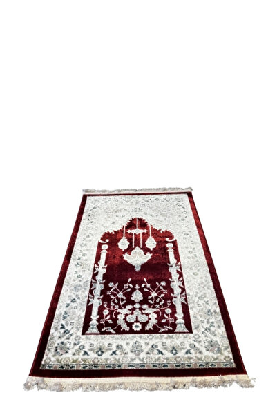 Merinos Halı Seccade Woven Carpet Seccade with Tassels 80X125