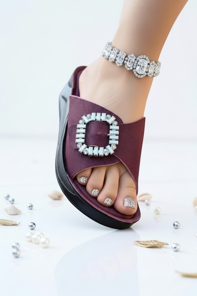 Modafırsat Дамски ежедневни чехли за плаж и почивка на открито