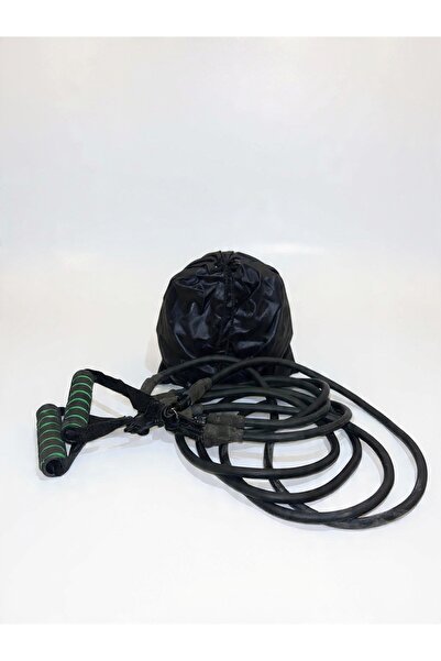 Generic مجموعة حبال مقاومة رياضية شاملة لبناء العضلات مع حقيبة تخزين - أسود و...