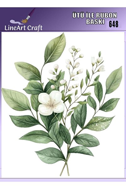 LİNEART طباعة نقل حراري بالروبون تينترفير للخشب والقماش رقم: RB648-30x30cm