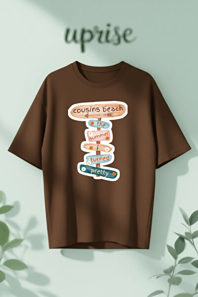 Vordevia The Summer I Turned Pretty Printed Cotton Oversize T-Shirt