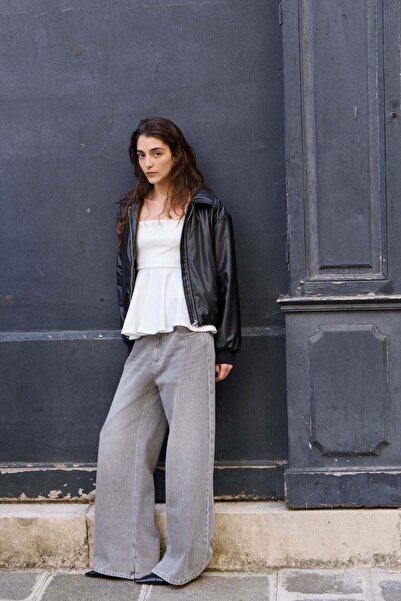 H&M Bandeau peplum top