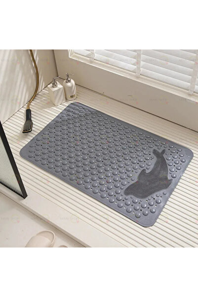 MAİN SHOP Massage Suction Cup Bath Mat & Non-Slip Floor Shower Mat Fish Patte...