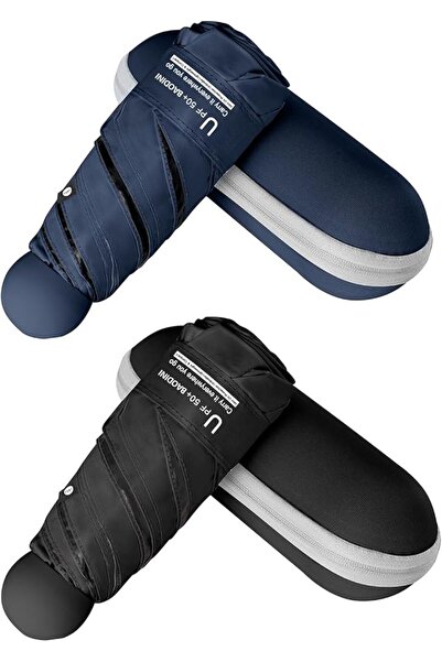 Generic BAODINI Travel Essentials Mini Umbrella for Purse With Case Small Com...