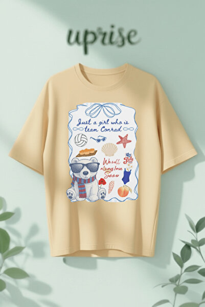 Vordevia Tricou supradimensionat din bumbac imprimat The Summer I Turned Pretty