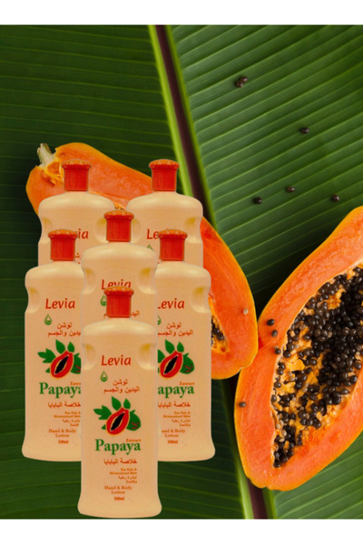 Levia 6 قطع لوشن البابايا 500 مل