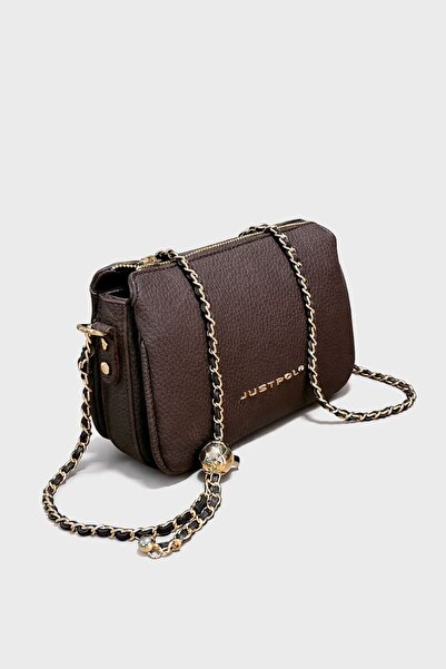 Just Polo Original Women's 4-Section Shoulder Bag with Chain Accessories (Siz...