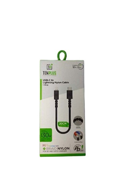 TENPLUS PD Type C To Lightning MFI Finishing Brid Nylon cable for QC And Supe...