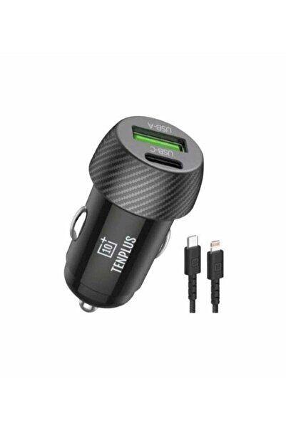 TENPLUS Car Charger Fast Charging PD 30W Dual Port USB C QCPD Fast Charger Ca...