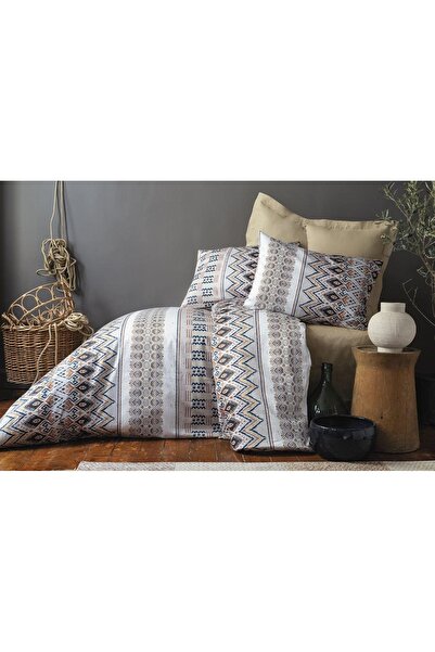 İssimo Home Nappa 145 TC (57 Tel) Pamuk Ranforce Nevresim Takımı Aile Seti