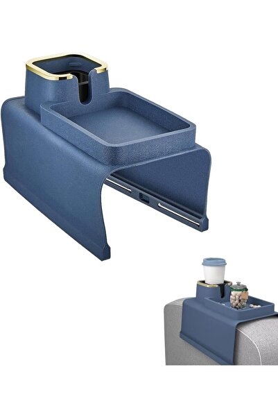 Arabest Couch Cup Holder, Anti Slip Recliner Table Tray, Silicone Sofa Armres...