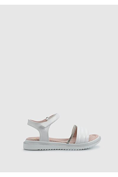 Kiddo Білі жіночі босоніжки на плоскому ходу