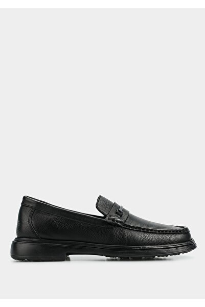 Eclipse Black Leather Men's Shoes