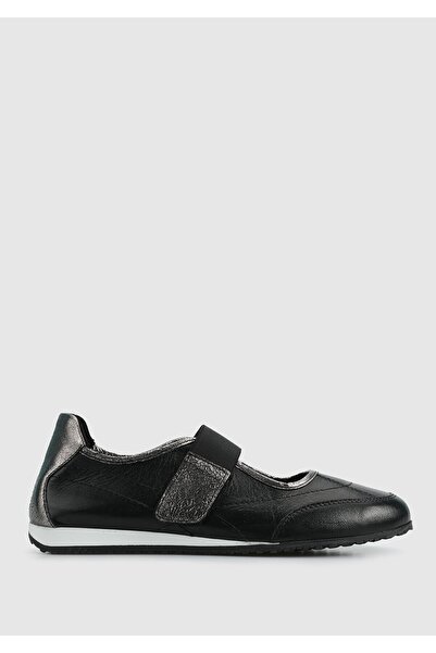 Provoq Black Leather Women's Sneakers