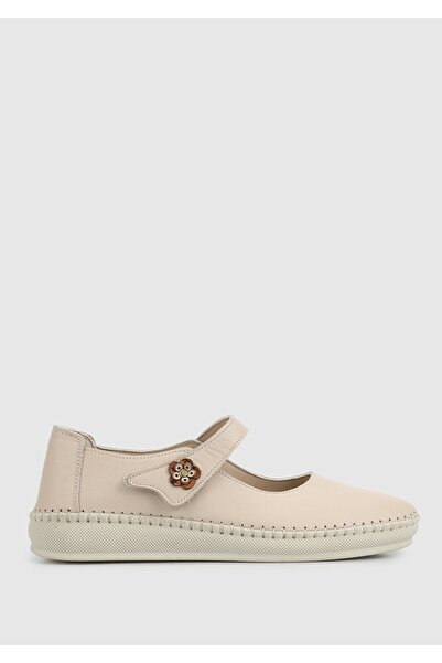 Eclipse Beige Leather Women's Shoes