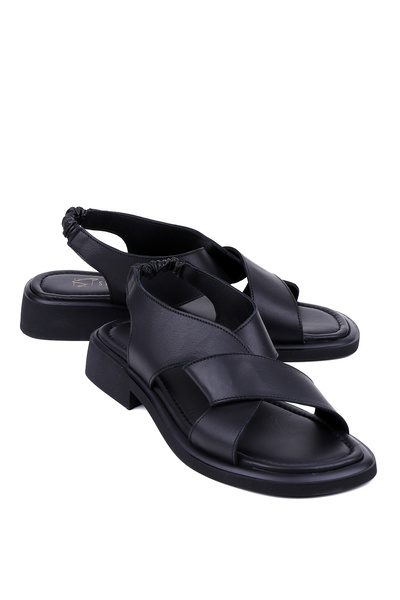 stato Γυναικεία σανδάλια Lora από γνήσιο δέρμα με ελαστικό ιμάντα στην πλάτη,...