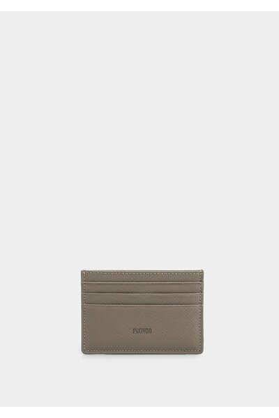 Provoq Khaki Ayd021 Khaki Leather Card Holder