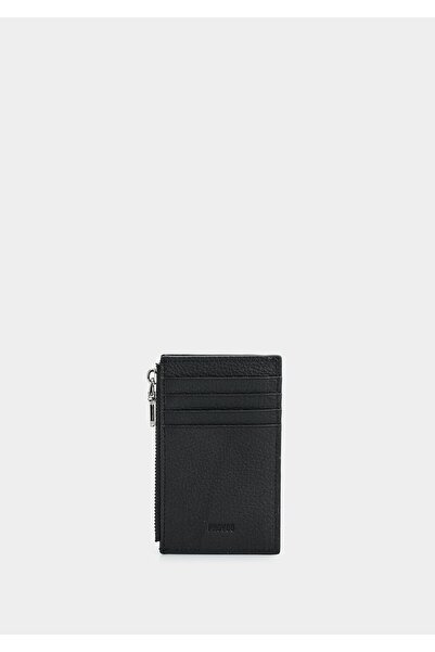 Provoq Black Ayd030 Black Zippered Card Holder
