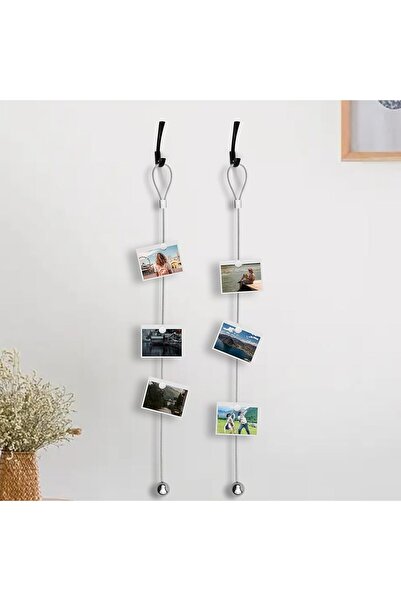 Suporto Set 5 Sfori Foto cu Magneți, Suport Poze fără Găurire, Decor Modern