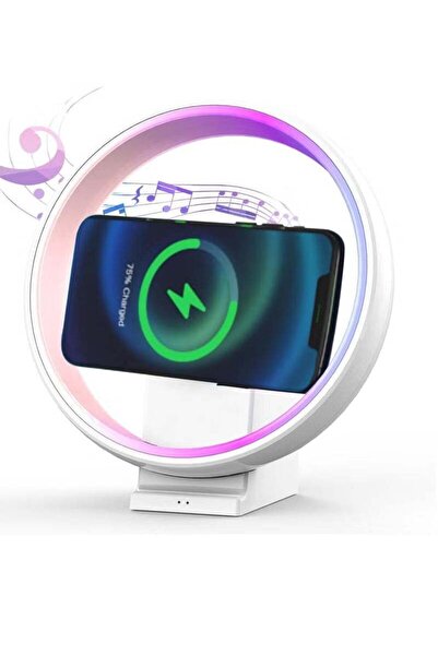 Generic Wireless Charging Light Up Bluetooth Speaker Wireless Phone Charger A...