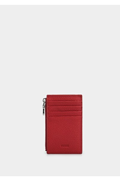 Provoq Червен AYD030 Червен калъф за карти с цип