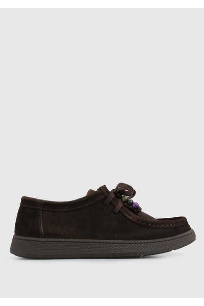 Provoq Brown Leather Women's Shoes