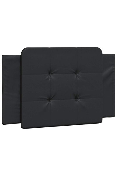 vidaxl Pernă pentru tăblie pat, Zadar, negru, 90 cm, piele artificială