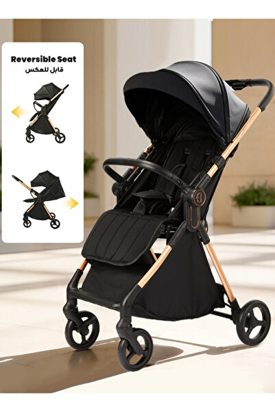hibobi عربة أطفال - عربة سفر خفيفة الوزن قابلة للطي مع مقعد قابل للعكس مناسبة...