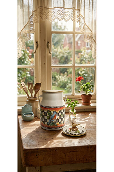 Avşar وعاء زبادي وحليب أصلي من إيماي إي في إم، سعة 2 لتر، مصنوع من الإيناميل ...