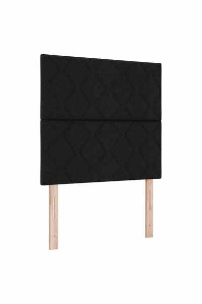 vidaxl Tăblie cap Negru 100 cm țesătură